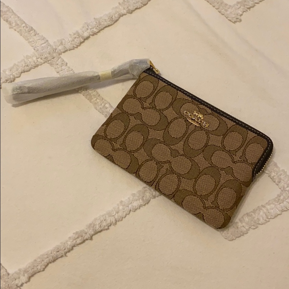 COACH Tan Wristlet